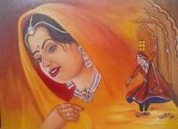 Indian Art - Indian Women - Cardboard